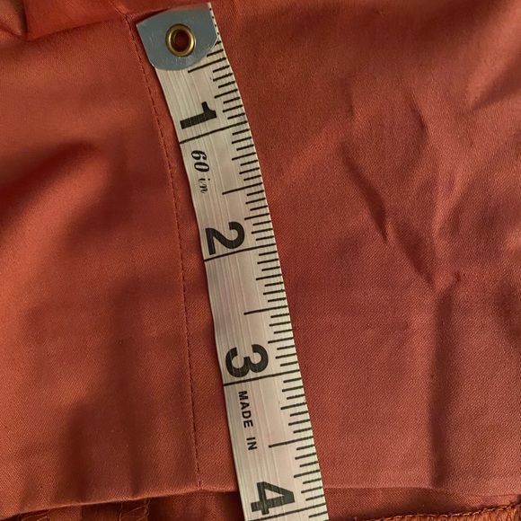 French Connection Rusty Red Pleated Shorts Size 8 - Picture 5 of 5